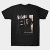 Men Black Print T-shirt Korn Life Is Peachy Album Tee No-Cut Transfer Paper Print Cotton Tshirt