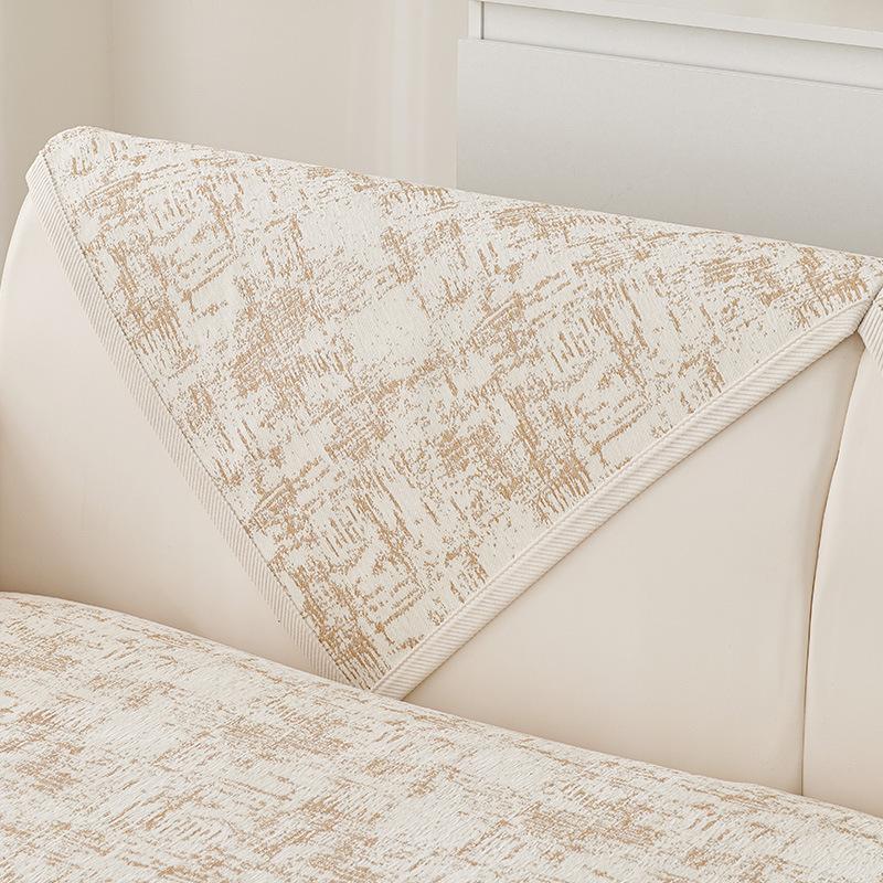 Luxury Soft Chenille Sofa Towel Univesal Anti-slip Sofa Cover for Living Room L-shaped Sectional Couch Cover, not a whole set