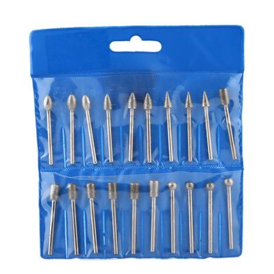 20pcsset Corundum Diamond Grinding Polishing Drill Bit Buffing Wheel for Rotary Tool