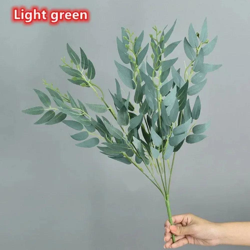 1 шт. Искусственный букет из ивовых листьев для свадебного украшения дома, сада, вазы, искусственные растения