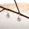 S925 Whole Body Sterling Silver Natural Freshwater Pearl Colored Treasure Stud Earrings Femininity Light Luxury Ear Buckle Design Earrings