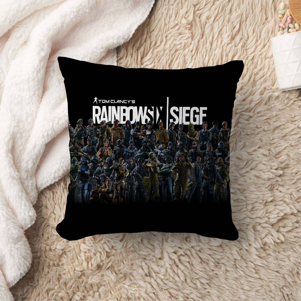 Game R-Rainbow S-Six S-Siege Lucky Dragon Pillow Cover Sofa Cushion Cover Home Room Decoration Children Gift