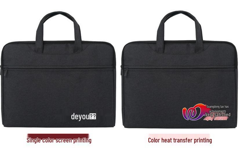 Handheld Waterproof Document Bag with Zipper - Large Capacity Office & Conference Bag for Computers & Documents