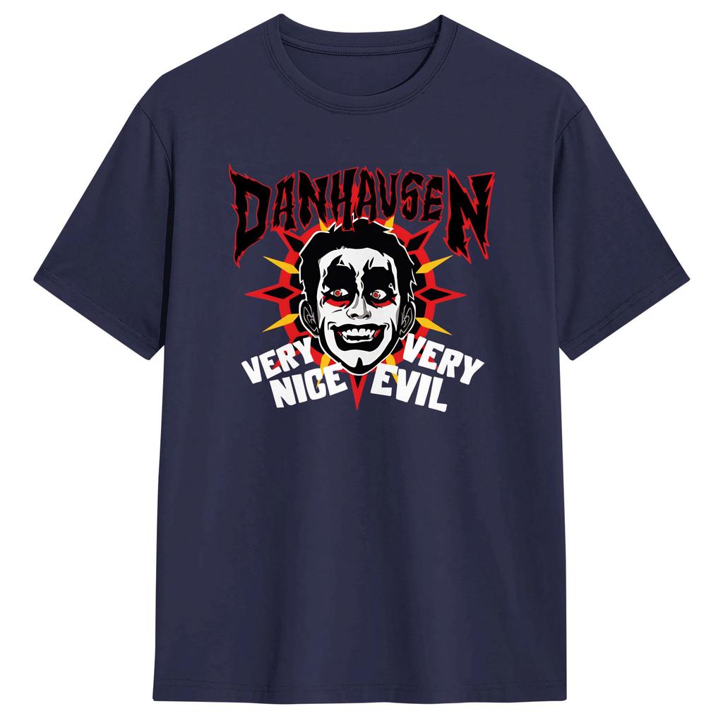 Very Nice Very Evil Danhausen Wrestling TShirts for Unisex Humorous Cotton Tees Crewneck Short Sleeve T Shirts Printing Clothes