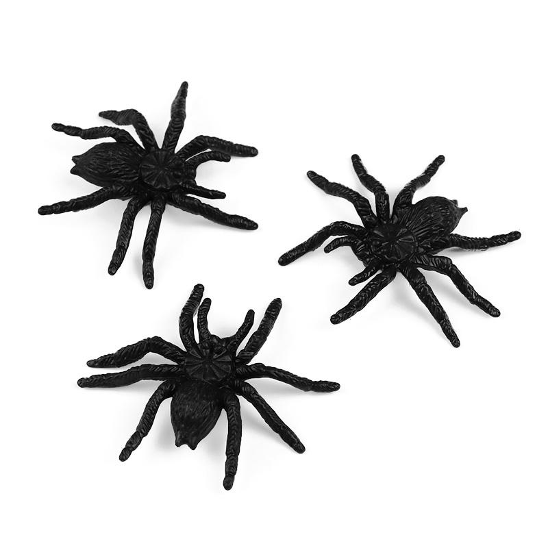 

5 шт. Реалистичные пластиковые пауки Украшение для Хэллоуина для дома, для помещений и улицы, Паутина, Дом с привидениями, Жуткий реквизит для ужасов