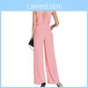 Women Sleeveless V Neck Backless Bandage Jumpsuit For Casual And Party Summer Elegance