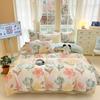 100% Cotton Bed Four-piece Set Skin-friendly Breathable Quilt Cover Bed Sheet Pillowcase Set Pastoral Small Flower