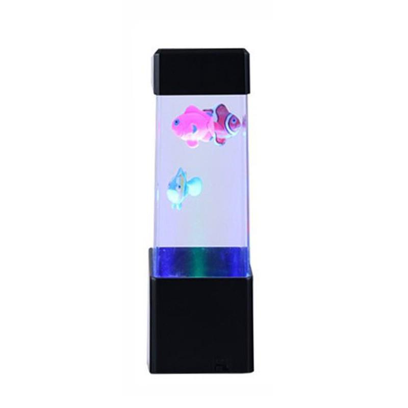 9-Inch LED Jellyfish Lamp: Seven-Color Night Light for Relaxing Atmosphere