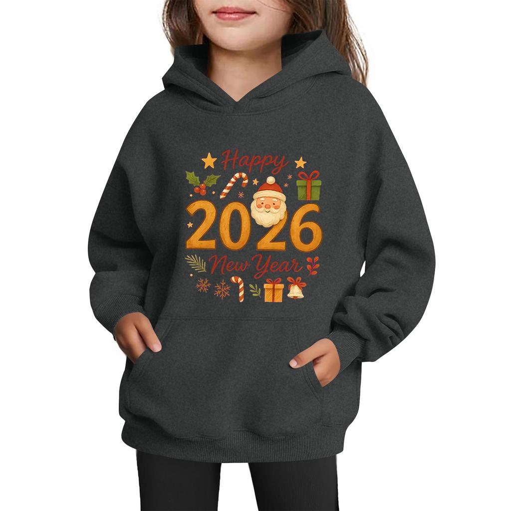 Sweatshirts For Teen Girls Hoodies Long Sleeve Drawstring Pullover Cute Printed Oversized Hoodie Christmas