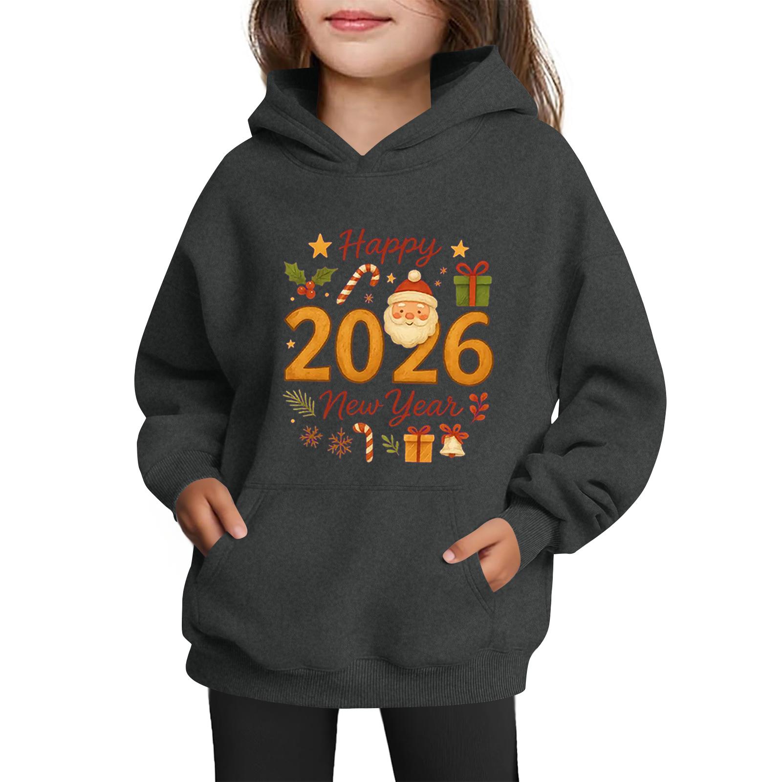 

Sweatshirts For Teen Girls Hoodies Long Sleeve Drawstring Pullover Cute Printed Oversized Hoodie Christmas 140