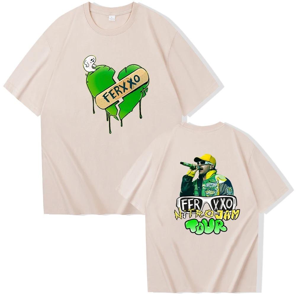 Trend Mężczyźni Kobiety T Shirt Bawełna Tee Ferxxoo Feid Tour Moda Raper Tshirt Streetwear Hip Hop Koszulki Prezent Dla Fanów Ubrania Top