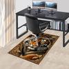 1PC Tiger Artwork Non-Slip Floor Carpet Compatible for Office&Living Room&Bedroom&Dining room - Flat-Weave Machine-O396