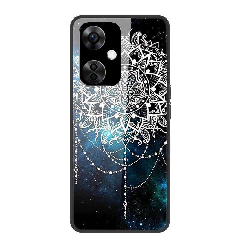 Personalisierte bunte Landschafts-Handyhülle mit gehärtetem Glas für OnePlus NORD CE 3 5G