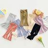European and American Style Children's Pants, Girls' Flared Pants, Autumn Casual Lace Pants, Autumn Korean Style Slim Pants, Toddler Pants