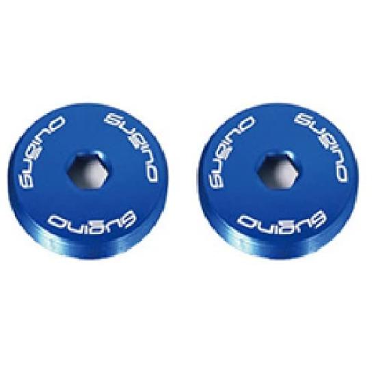 Sugino Engineering Bicycle CNS Alloy Dust Cap Aluminum Cap (Pair), Blue