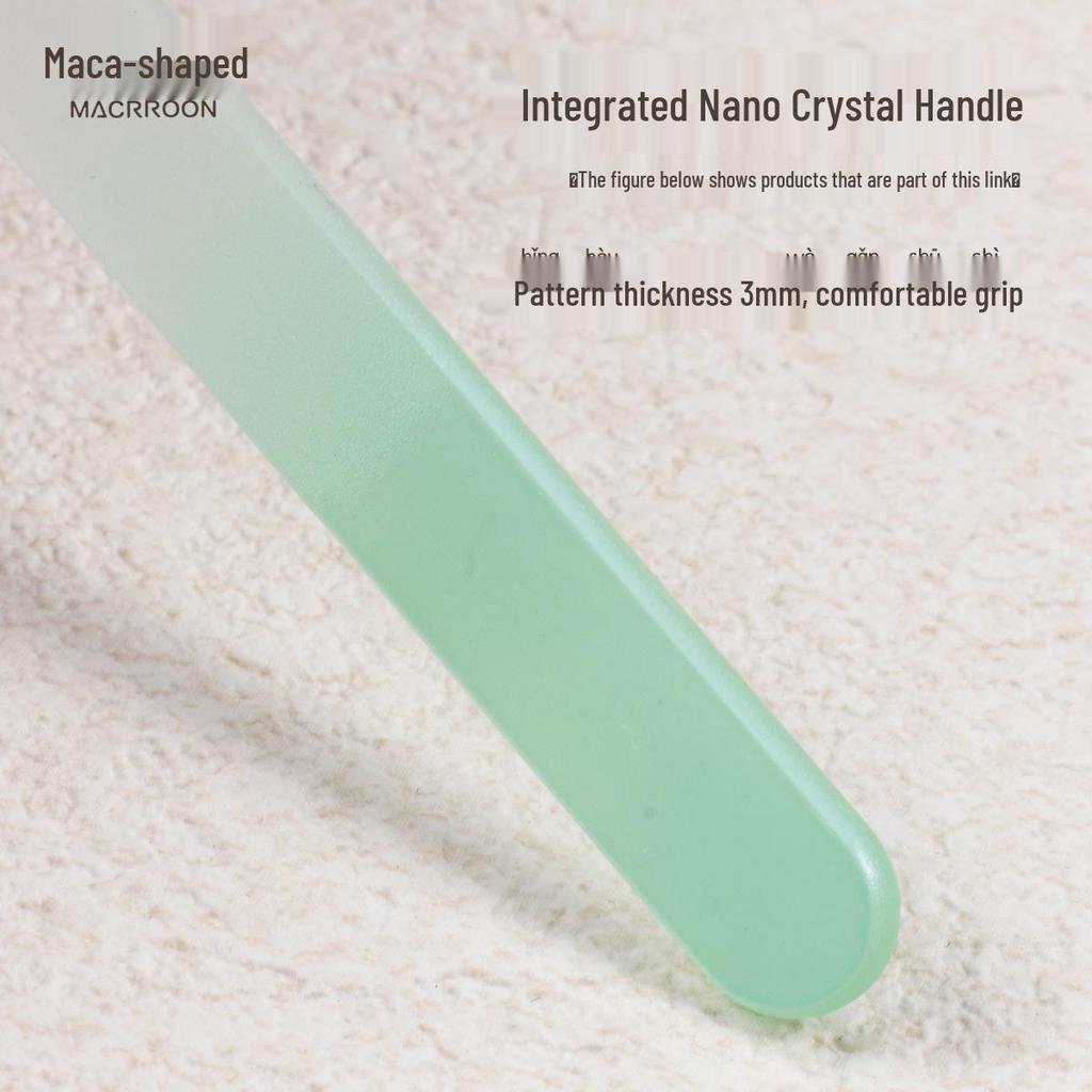 9cm Double-Sided Nano Glass Nail File – Fine Grit Mini Manicure Polisher