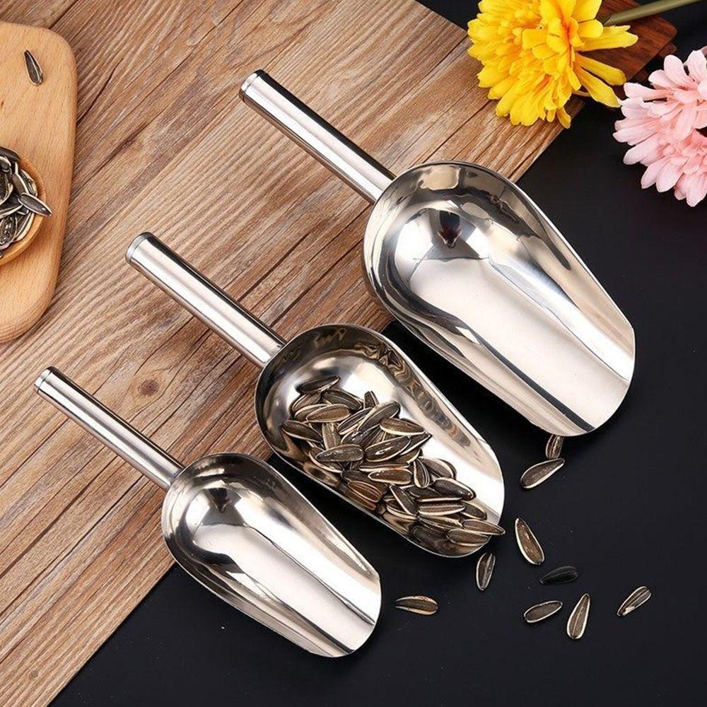 Metal Ice Maker Heavy Duty Stainless Steel Ice Scraper Accessories Ice Freezer Scoop  Party
