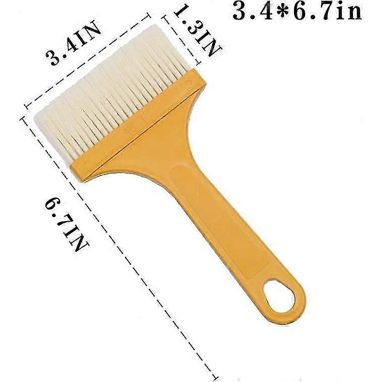 Multifunction Basting Brush for Cooking Pastry Brush Baking Food Butter Brush Dusting Brush for Cooking Grease Brush for Baking(3.4 * 6.7in)yellow