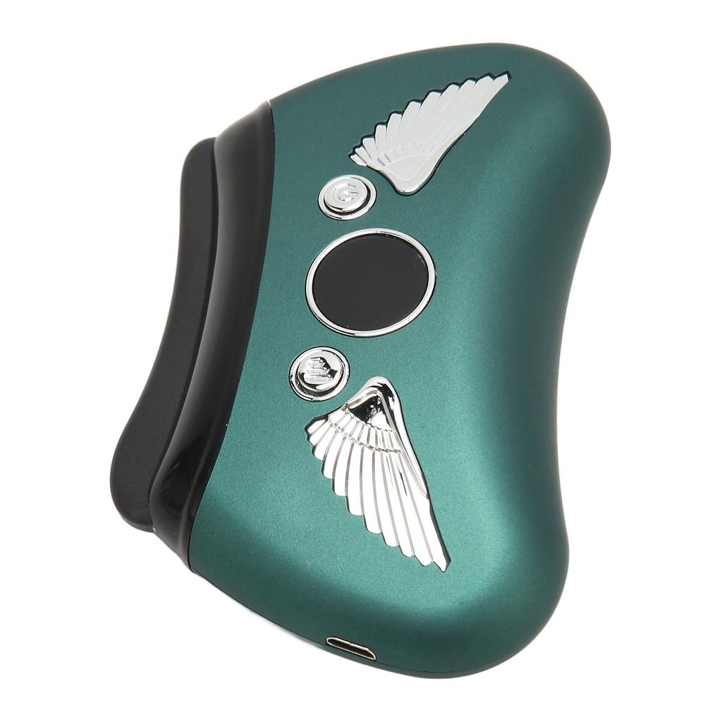 Electric Gua Sha Massager 16 Gears Adjustable Sculpt Bian Stone Electric Scraping Board Green