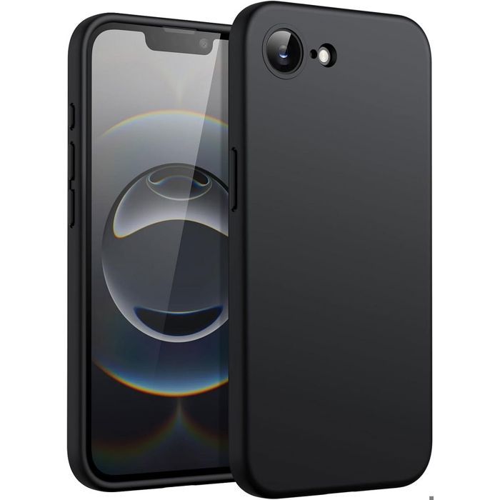 Coque de protection - BOOLING - iPhone 16e - Silicone Doux - Ultra Slim - Antichoc Noir