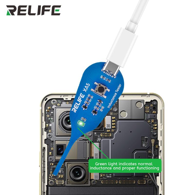RELIFE XA5 Motherboard Coil Tester Inductor Detector Tool for PC Repair Electromagnetic Induction Quick Fault Check