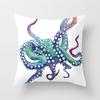 Ocean Mermaid Pattern Polyester Pillow Cover Sofa Office Car Cushion Cover Warm