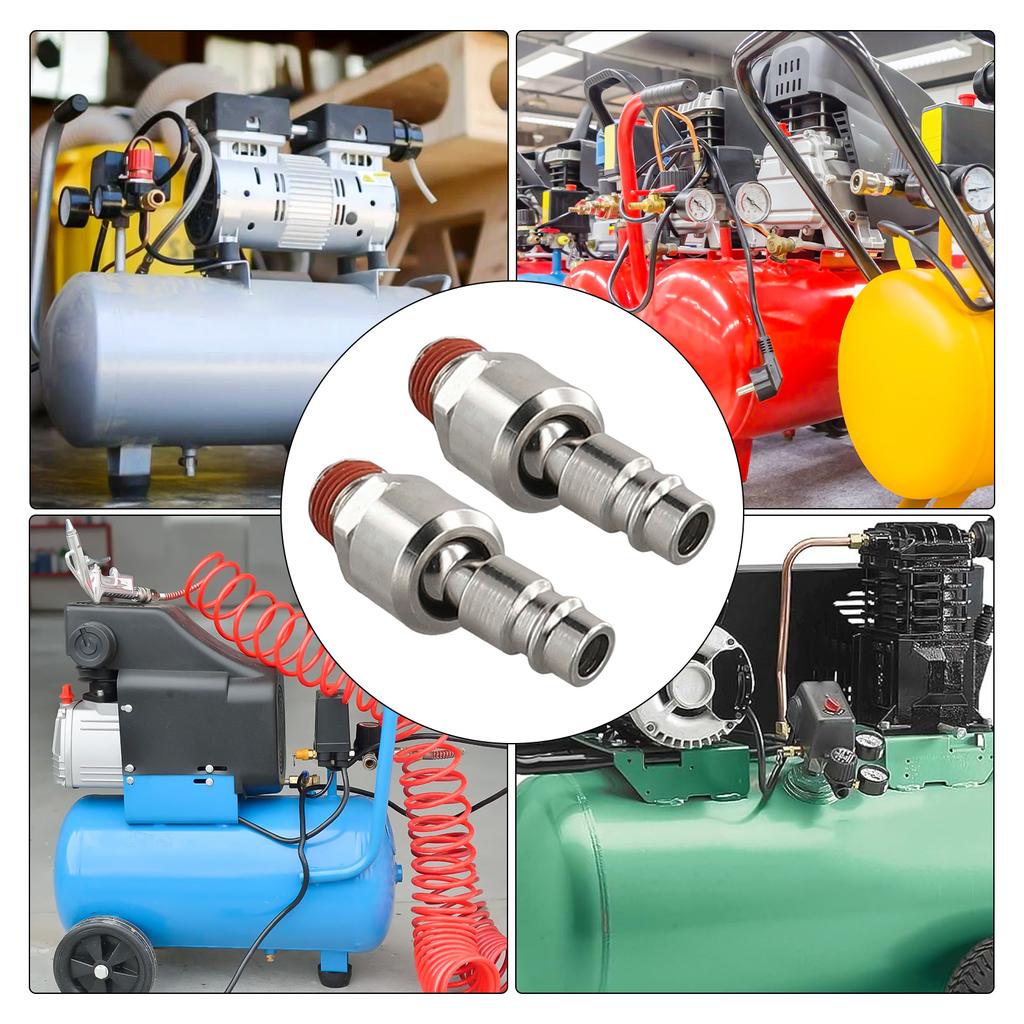360 Degree Rotation Joint Connection Air Compressor Adapter NPT Quick Joint Long Service Life Abrasion Resistant
