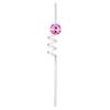 6Pcs/Set Disco Straws Disco Ball Distinctive Reflective Mirror Spiral Shape Disco Party Decorations Bachelorette Straws Cup Accessories