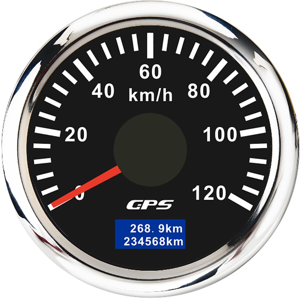 30km/h 60km/h 120km/h 200km/h Speed Gauge with GPS Antenna 52mm Gps Speedometer 7 color Backlight for 12V Car Boat