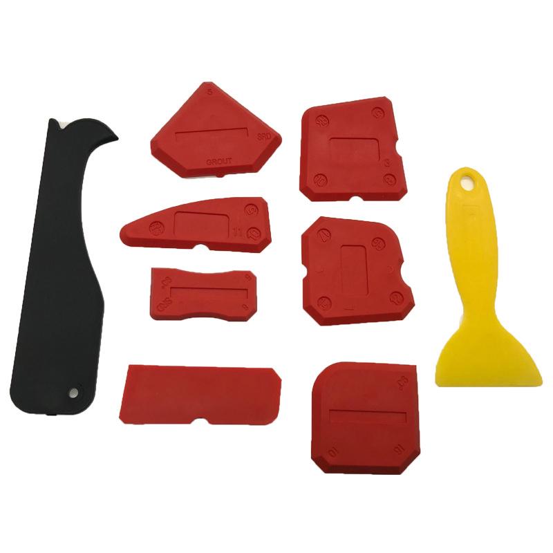 4//5//9pcs Silicone Sealant Scraper Spreader Cement Caulk Removal Grout Kit Tool