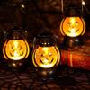 Lanterna de Mão de Abóbora Assustadora de Halloween