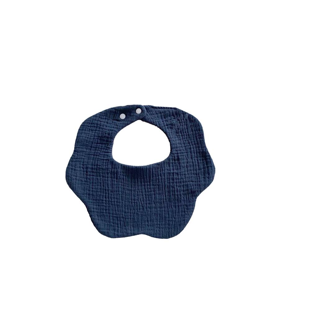 Japanese Style Waterproof Baby Bib - Cartoon Design, Pure Cotton, Ideal for Newborns