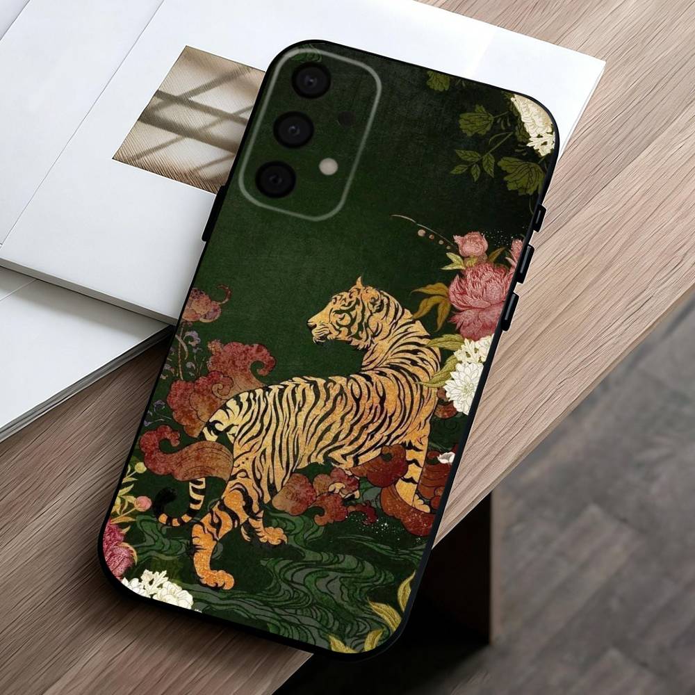 

T-tiger P-poster Phone Case For Samsung Galaxy A73,A72,A71,A70,A53,A52,A51,Soft Silicone Black Cover Samsung a40
