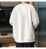 Men's Loose Fit Round Neck Sweatshirt - Autumn/Winter 2025, Plus Size, Trendy American Letter Casual Pullover
