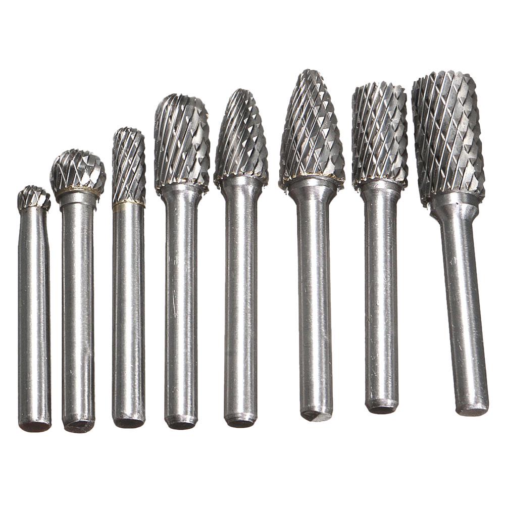 New 3mm A Type Double Thread Tungsten Steel Grinding Rotate Polishing Head New 3mm A Type Double Thread Tungsten Steel Grinding Rotate Polishing Head