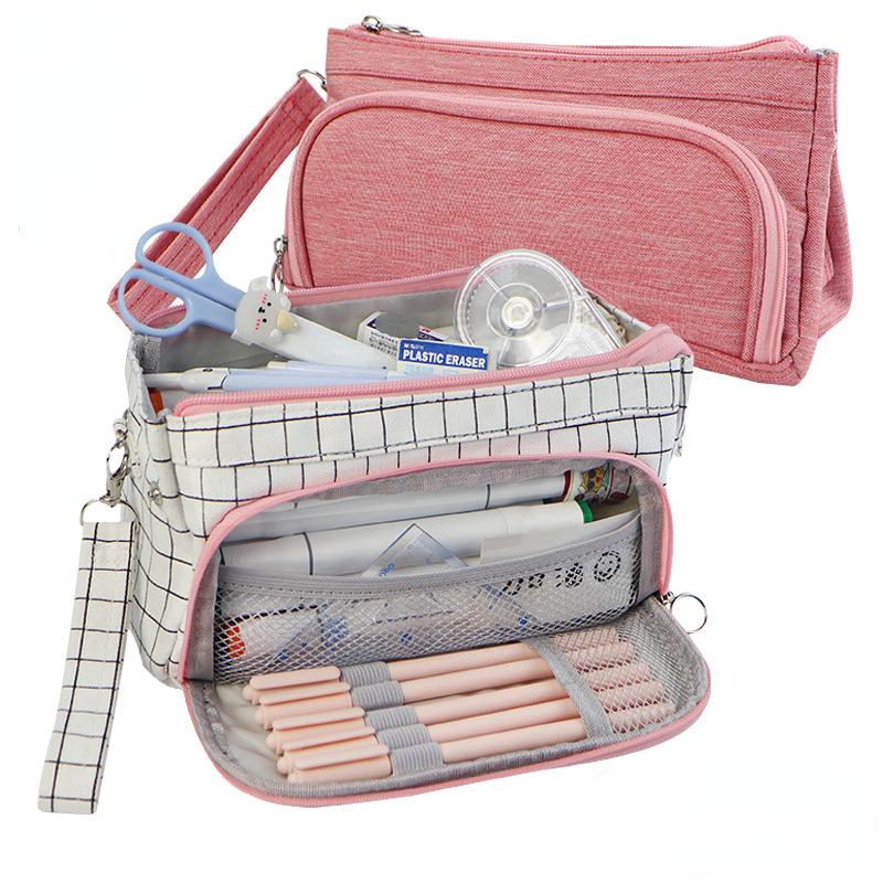 

Многофункциональная сумка для ручек. Высококачественная нишевая сумка для канцелярских принадлежностей. Портативная сумка для канцелярских принадлежностей большой вместимости для студентов.