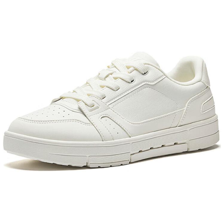 Anta Breathable Comfortable Trendy Slip-Resistant Low-Top Skate Shoes Men Sneakers White 112528018-1