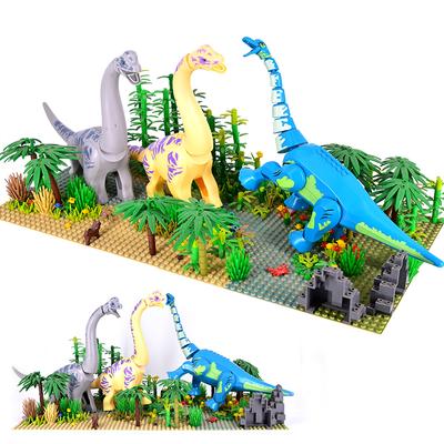 Non-Toxic Jurassic Dinosaur Tropical Rainforest Building Block Accessories Gift Variety Of Optional Bagged Children'S Toys