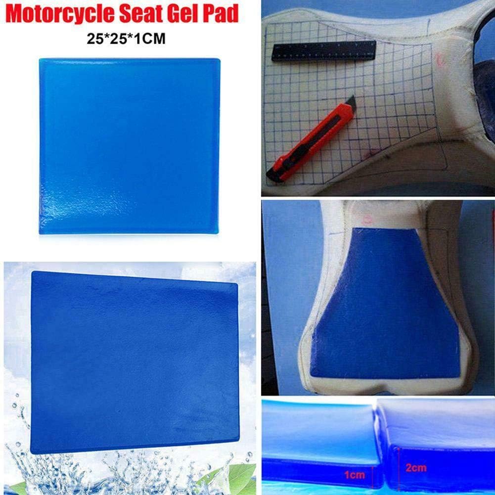 Motorcycle Seat Gel Pad Driver/Passenger Car Seat Cushion Shock Absorption Mat Reduce Fatigue Comfortable Soft Pad DIY Seat Pad Cooling Cushion