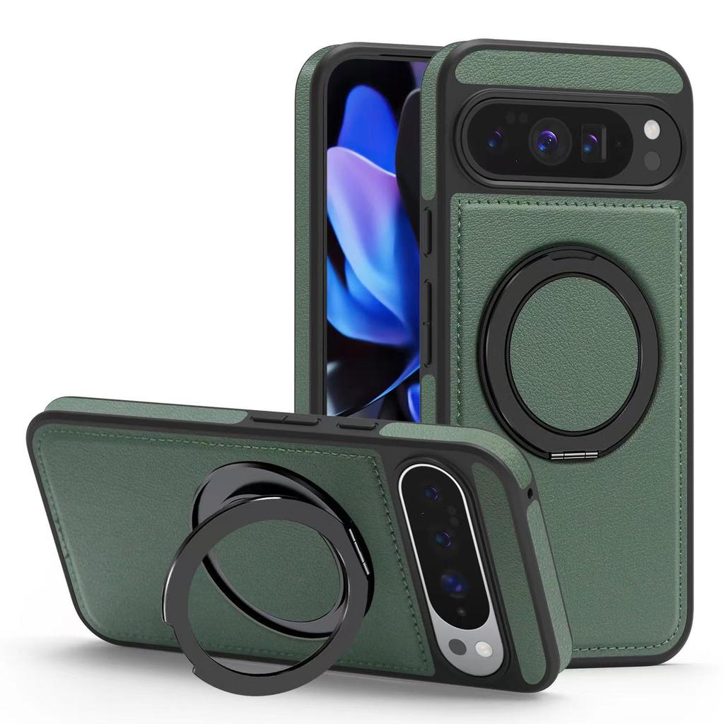 Yashi 360 Magnetic Stand for Google Pixel 9A Leather Protective Case - 10ProXL Model