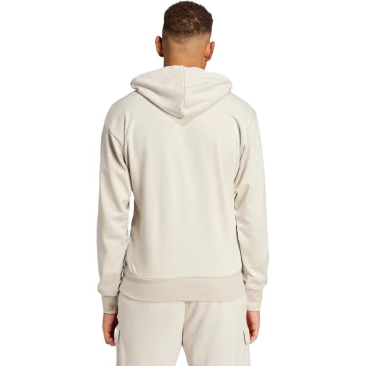 adidas Essentials Feelcozy French Terry Hoodie Wonder Alumina/White Men Streetwear IN6085