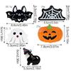 Halloween Theme Hair Claw Clip for Adult Kids Bat/Blackcat/Pumpkin SharkClips Hair Styling Accessories Party Headdress