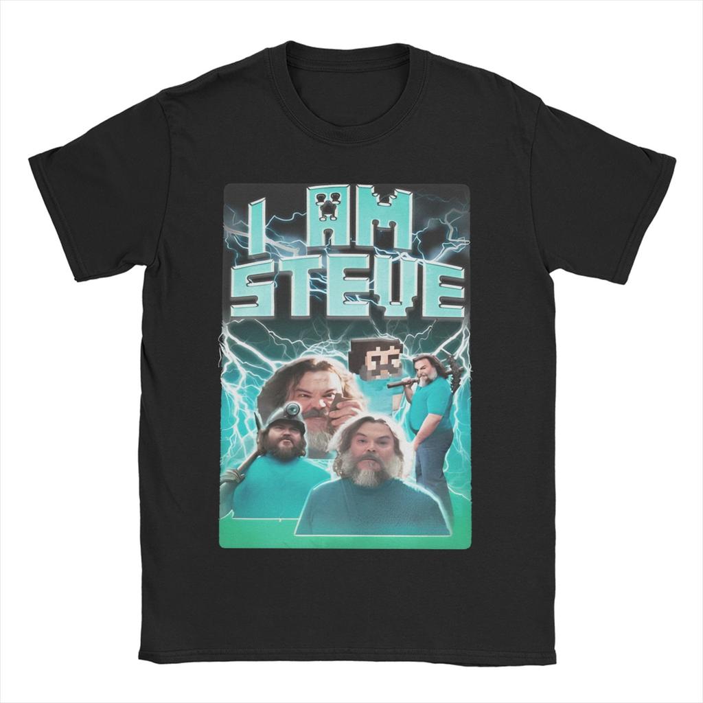 Novelty I am STEVE T-Shirts Men O Neck 100% Cotton T Shirt Chicken Jockey Short Sleeve Tees Birthday Present Tops