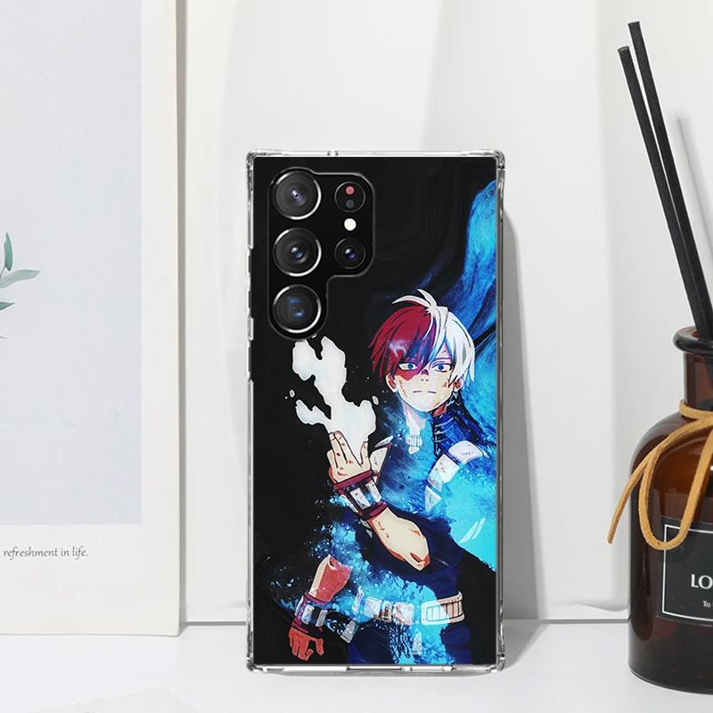 My Hero Todoroki Shoto Phone Case For Samsung Galaxy Note 20 Ultra 10 Plus 9 8 M11 M12 M21 M30S M32 M51 M52 J4 J6 + J8 Art Funda