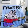 1PC Trotro Print Flannel Blanket, High Quality Comfortable for All Seasons, Home Decor, Warmth and Comfort, Perfect for Christmas Gifts229