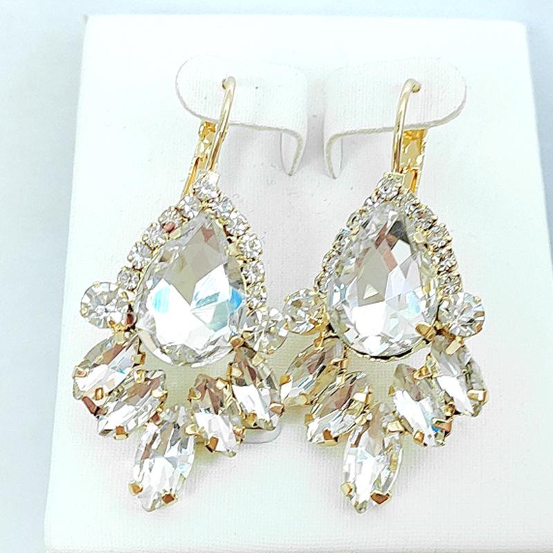 Wei Ya Bunte Edelstein Kupfer Diamant Ohrringe für Frauen