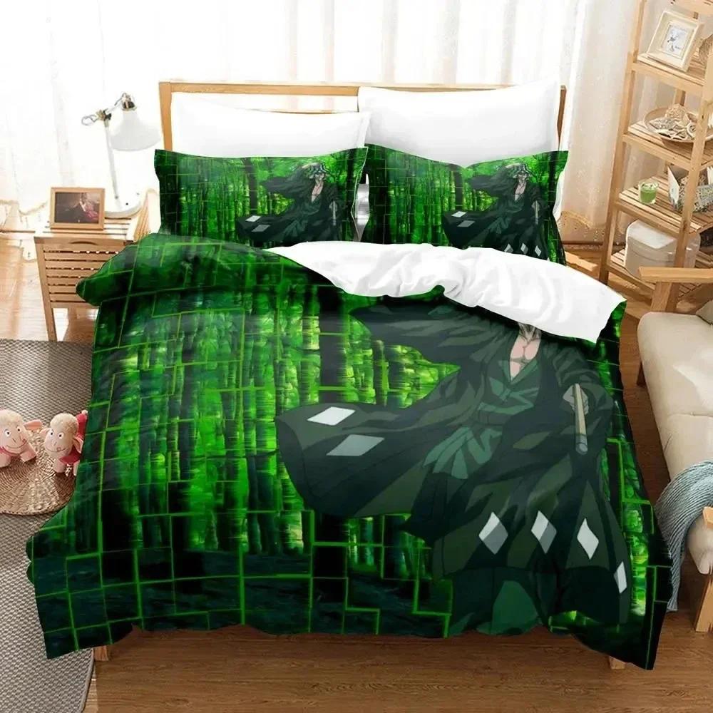 

Comforter Anime Bleach Urahara Kisuke Bedding Set Printed Bed Set With Bed Soft Queen King Size Bedclothes Home Comforter (quilt)-EU Single(135*200cm)3pcs