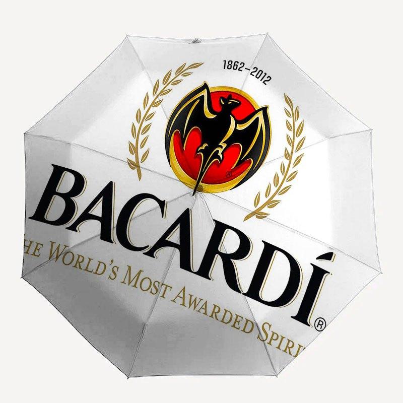 

Bacardi Symbol Umbrella - Tri-fold compact portable umbrella with eight iron ribs, suitable for both men and women, Valentine s Day