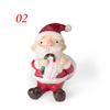 Hot Xmas Tree Exquisite Christmas Ornaments Santa Clause Resin Craft Miniature Figurine