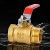 Copper 4-Point Male & Female Thread Ball Valve Switch - High-Pressure Brass Tap Valve